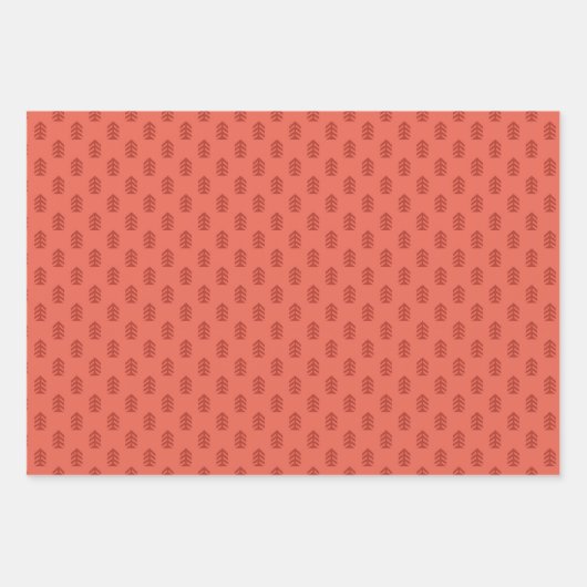 Nordic Christmas Dala Wrapping Paper Sheets Geschenkpapier Set (Vorderseite 3)