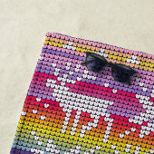 Nordic Christmas farbenfrohe Winter Knittermuster Strandtuch (Beispiel)