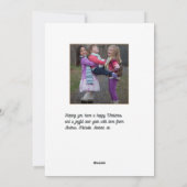 Nordic Christmas Gnome Feiertagskarte (Rückseite)