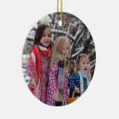 Nordic Christmas Gnome Foto Keramik Ornament (Rechts)