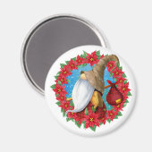 Nordic Christmas Gnome Magnet (Vorderseite/Rückseite)