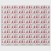 Nordic Christmas Gnomes Geschenkpapier (Flach)
