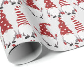Nordic Christmas Gnomes Geschenkpapier (Rolleneckpunkt)