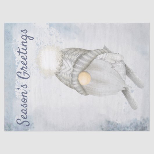 Nordic Christmas Holiday Festivals Skigenom Seidenpapier (Vorderseite)