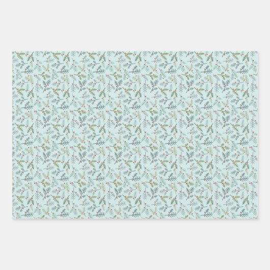 Nordic Christmas Hygge Wrapping Sheets Geschenkpapier Set (Vorderseite)