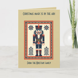 Nordic Christmas Minimal Style Nutcracker Toy Sold Karte