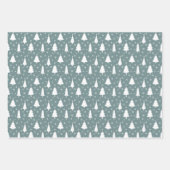 Nordic Christmas Muster Wrapping Paper Sheet Geschenkpapier Set (Vorderseite 3)