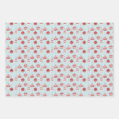 Nordic Christmas Muster Wrapping Paper Sheet Geschenkpapier Set (Vorderseite 2)