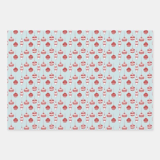 Nordic Christmas Muster Wrapping Paper Sheet Geschenkpapier Set (Vorderseite 2)