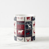 Nordic Christmas Patchwork | Rentier Kaffeetasse (Mittel)