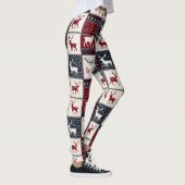 Nordic Christmas Patchwork | Rentier Leggings (Rechts)