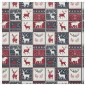 Nordic Christmas Patchwork | Rentier Stoff (Muster)