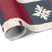 Nordic Christmas Patchwork | Rentiere (2) Geschenkpapier (Rolleneckpunkt)