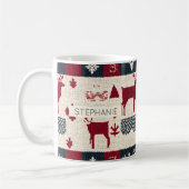 Nordic Christmas Patchwork | Rentiere (2) Kaffeetasse (Links)