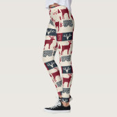 Nordic Christmas Patchwork | Rentiere (2) Leggings (Links)