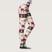 Nordic Christmas Patchwork | Rentiere (2) Leggings (Rechts)