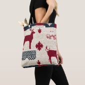 Nordic Christmas Patchwork | Rentiere (2) Tasche (Von Nahem)