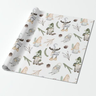 Nordic Christmas Pattern Wrapping Paper Geschenkpapier