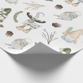 Nordic Christmas Pattern Wrapping Paper Geschenkpapier (Ecke)