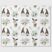 Nordic Christmas Pattern Wrapping Paper Geschenkpapier (Flach)