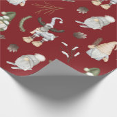 Nordic Christmas Pattern Wrapping Paper Geschenkpapier (Ecke)