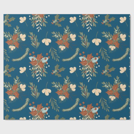 Nordic Christmas Pattern Wrapping Paper Geschenkpapier (Flach)