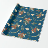 Nordic Christmas Pattern Wrapping Paper Geschenkpapier (Ungerollt)