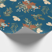 Nordic Christmas Pattern Wrapping Paper Geschenkpapier (Ecke)