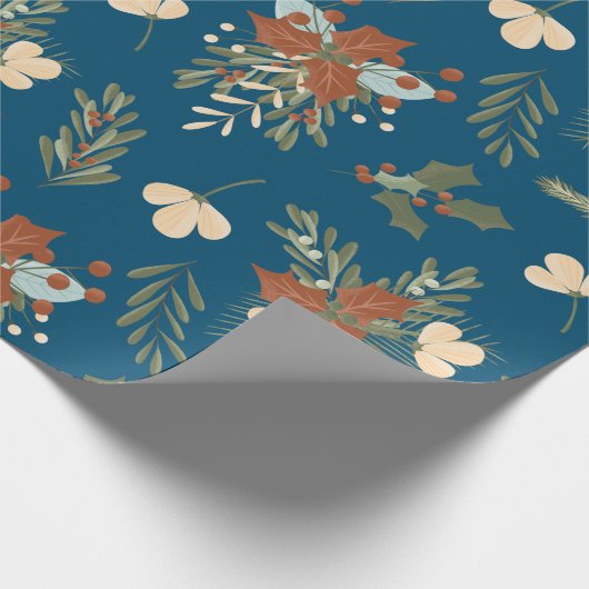 Nordic Christmas Pattern Wrapping Paper Geschenkpapier (Ecke)