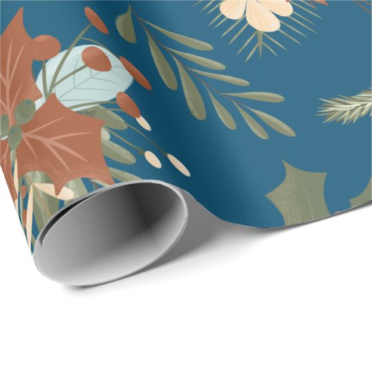 Nordic Christmas Pattern Wrapping Paper Geschenkpapier (Rolleneckpunkt)