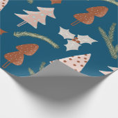 Nordic Christmas Pattern Wrapping Paper Geschenkpapier (Ecke)