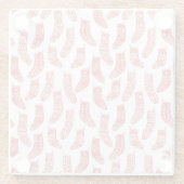 Nordic Christmas Strumpf Pattern Glasuntersetzer (Rückseite)