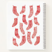 Nordic Christmas Strumpfs Custom Rezept Notebook Notizblock (Rückseite)