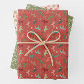 Nordic Christmas Wrapping Paper Sheets Geschenkpapier Set (Beispiel)
