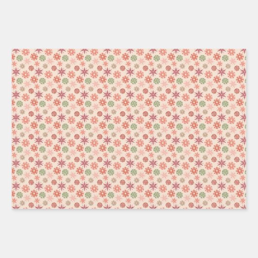 Nordic Christmas Wrapping Paper Sheets Geschenkpapier Set (Vorderseite 3)