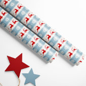 Nordic Chrstimas Rentier and Stars - Fair Isle Geschenkpapier