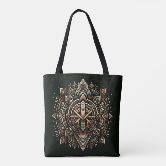 Nordic Compass Mandala Tasche (Rückseite)