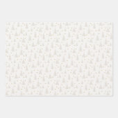 Nordic Crystal Cobalt Blue Christmas Deer Geschenkpapier Set (Vorderseite 3)