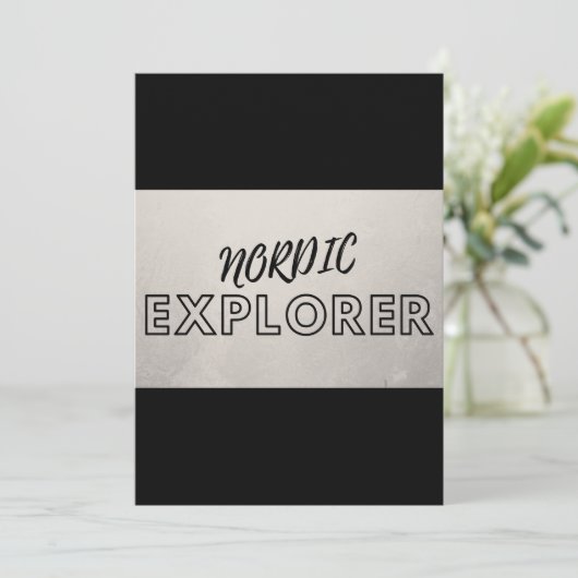 Nordic Explorer Einladung (Stehend Vorderseite)