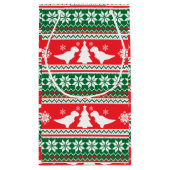 Nordic Fair Isle T-Rex Dinosaurs Sweater Kleine Geschenktüte (Rückseite)