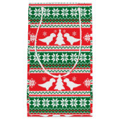 Nordic Fair Isle T-Rex Dinosaurs Sweater Kleine Geschenktüte (Vorderseite)