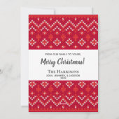 Nordic Fairisle Joy Foto Collage Weihnachten (Rückseite)