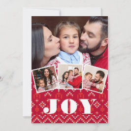 Nordic Fairisle Joy Foto Collage Weihnachten