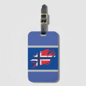 Nordic Flag Inside Me, Skandinavien in Klaw Mar Gepäckanhänger (Vorderseite Vertikal)