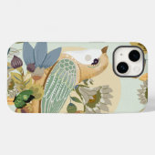 Nordic Folk Art Bird Case-Mate iPhone Hülle (Rückseite (Horizontal))