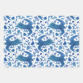 Nordic Folk Art Bird Geschenkpapier Set (Vorderseite 3)