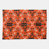 Nordic Folk Art Fish Geschirrtuch (Horizontal)