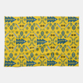 Nordic Folk Art Fish Geschirrtuch (Horizontal)