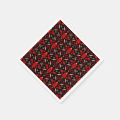 Nordic Folk Art Fish Serviette (Ecke)