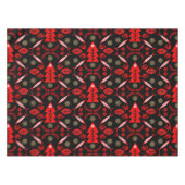 Nordic Folk Art Fish Tischdecke (Vorderseite (Horizontal))